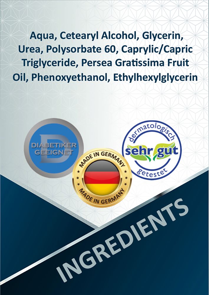 Blueline Pflegelotion 5% Urea Creme Lotion, Körperlotion für trockene & empfindliche Haut