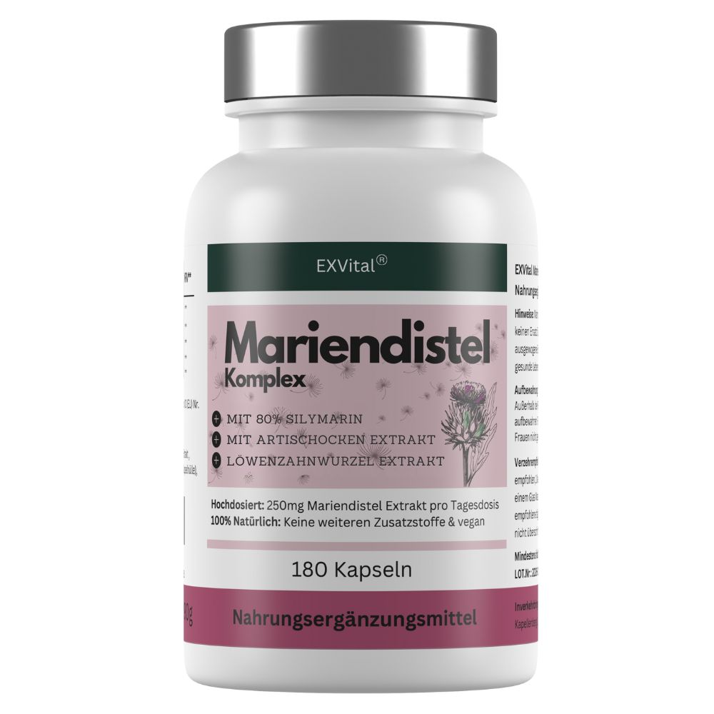 EXVital® Mariendistel Komplex Kapseln mit Artischocke & Löwenzahn