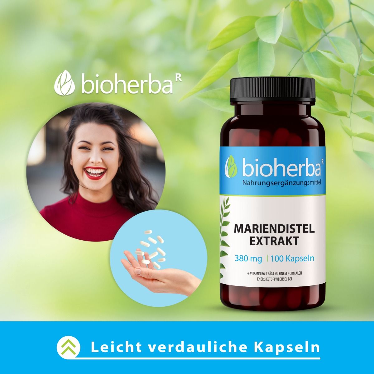 Mariendistel Extrakt 380 mg 100 Kapseln PZN 18216539