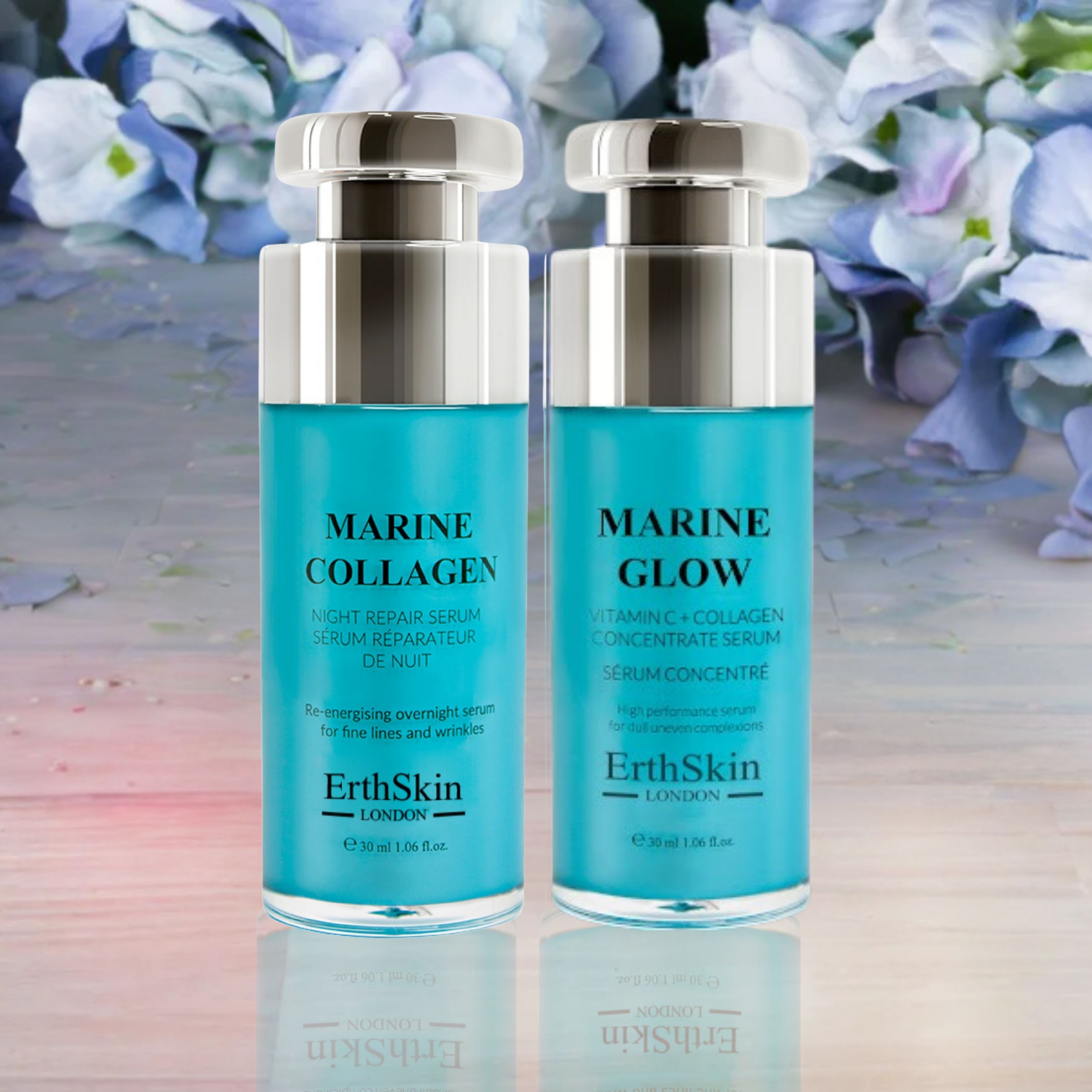ErthSkin London Marine Collagen Night Repair Serum   Meereskonzentratserum set