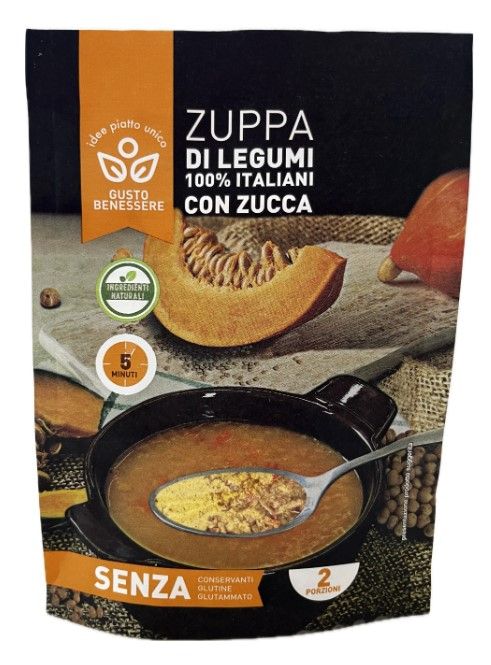 ZUPPA di legumi e ZUCCA 2 porzioni - Gusto Benessere