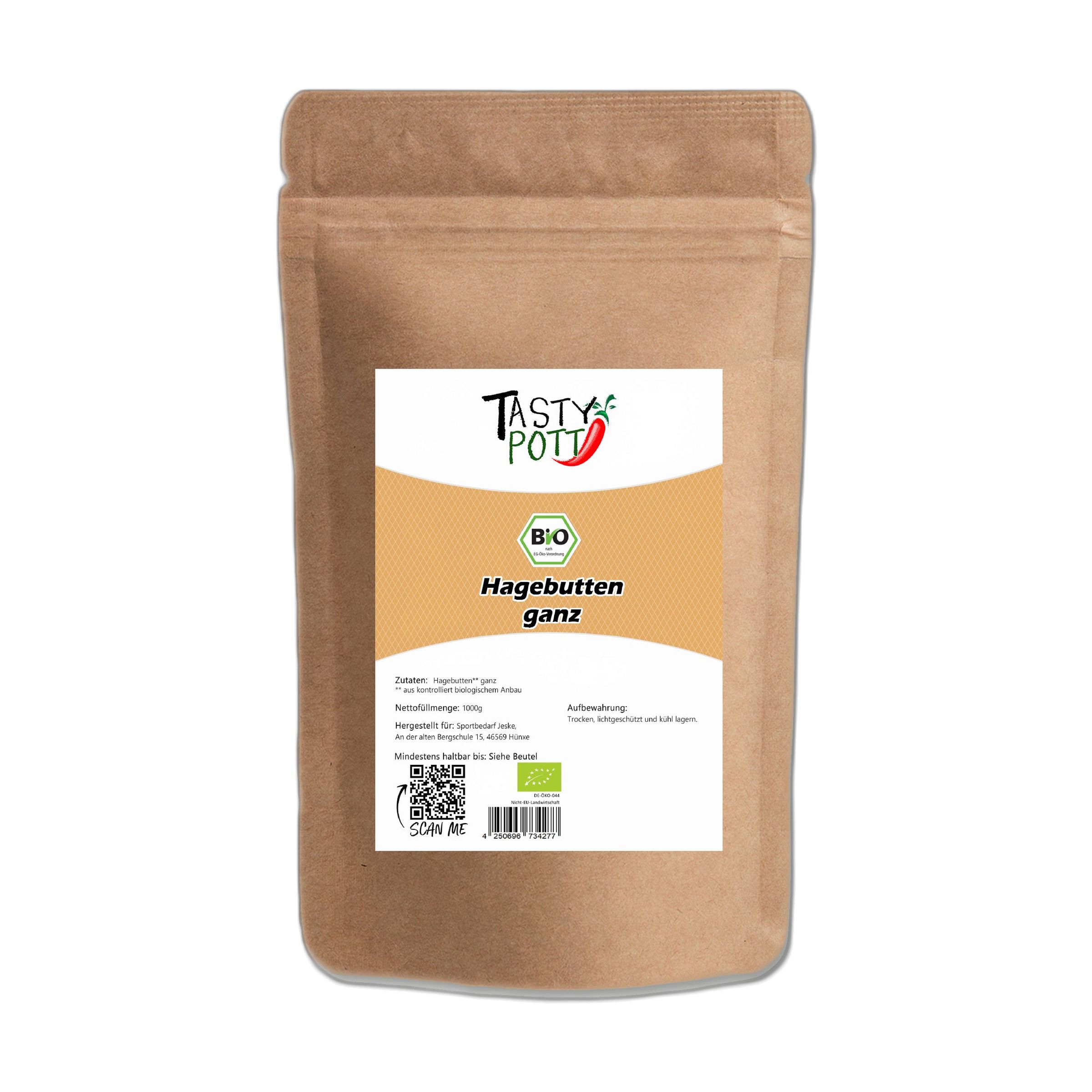 Tasty-Pott Tasty Pott Bio Hagebutten ganz & getrocknet 1000 g