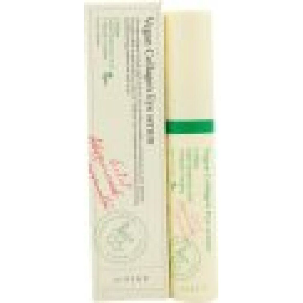 Produkt und Verpackung. Text: Vegan Collagen Eye Serum. Grün-weiße Verpackung.