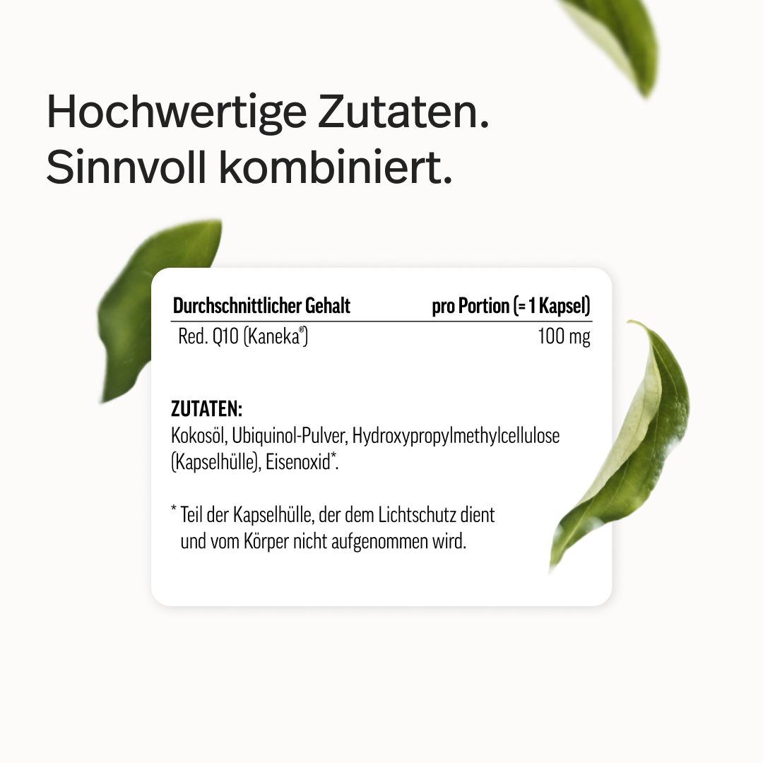 edubily Ubiquinol Kapseln Q10 von Kaneka
