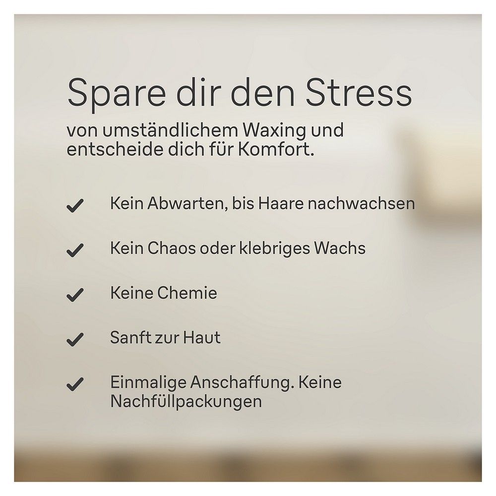Liste mit Vorteilen des Braun Silk-epil 5 Epilierers.