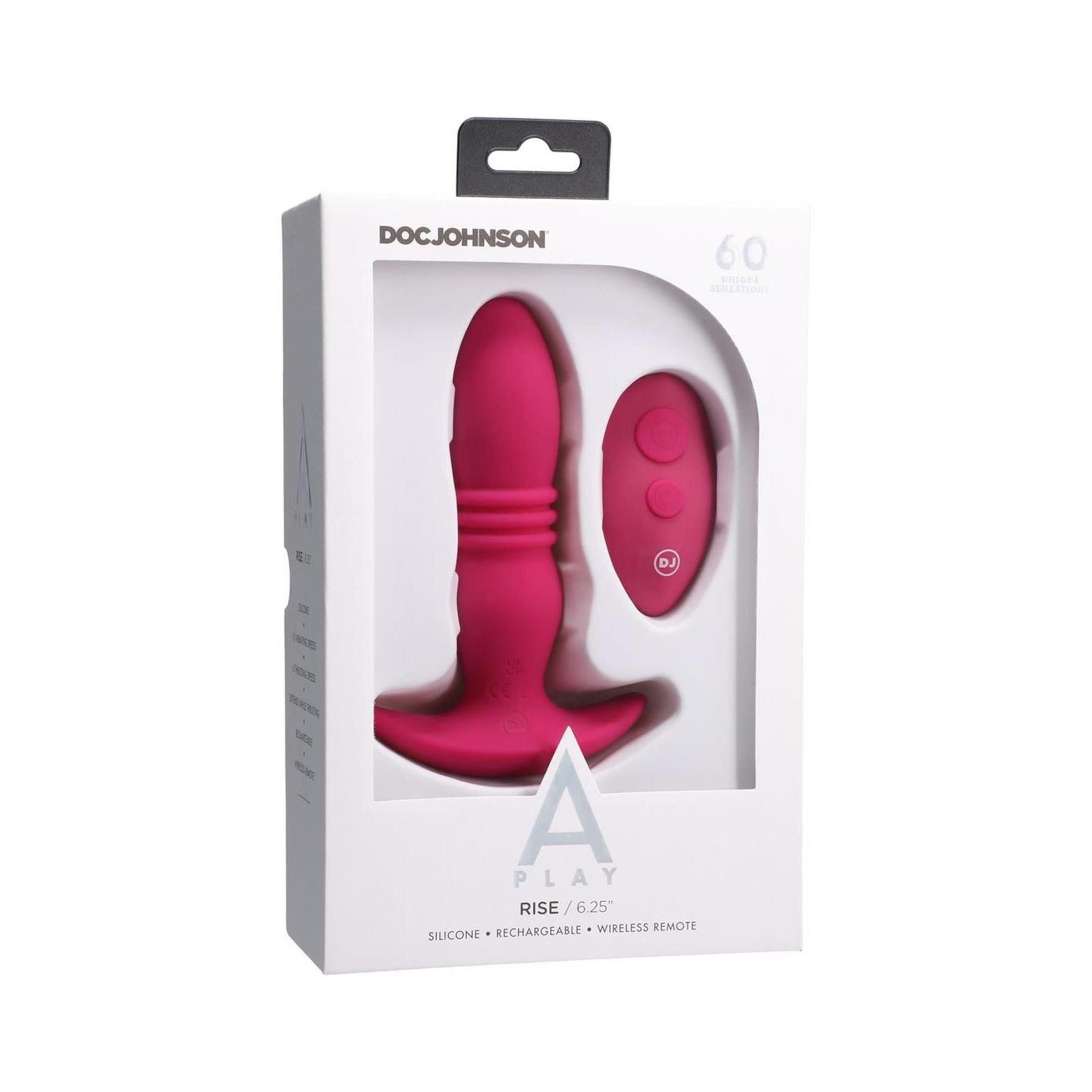 Doc Johnson - Riseilicone Anal Plug with Remote Control