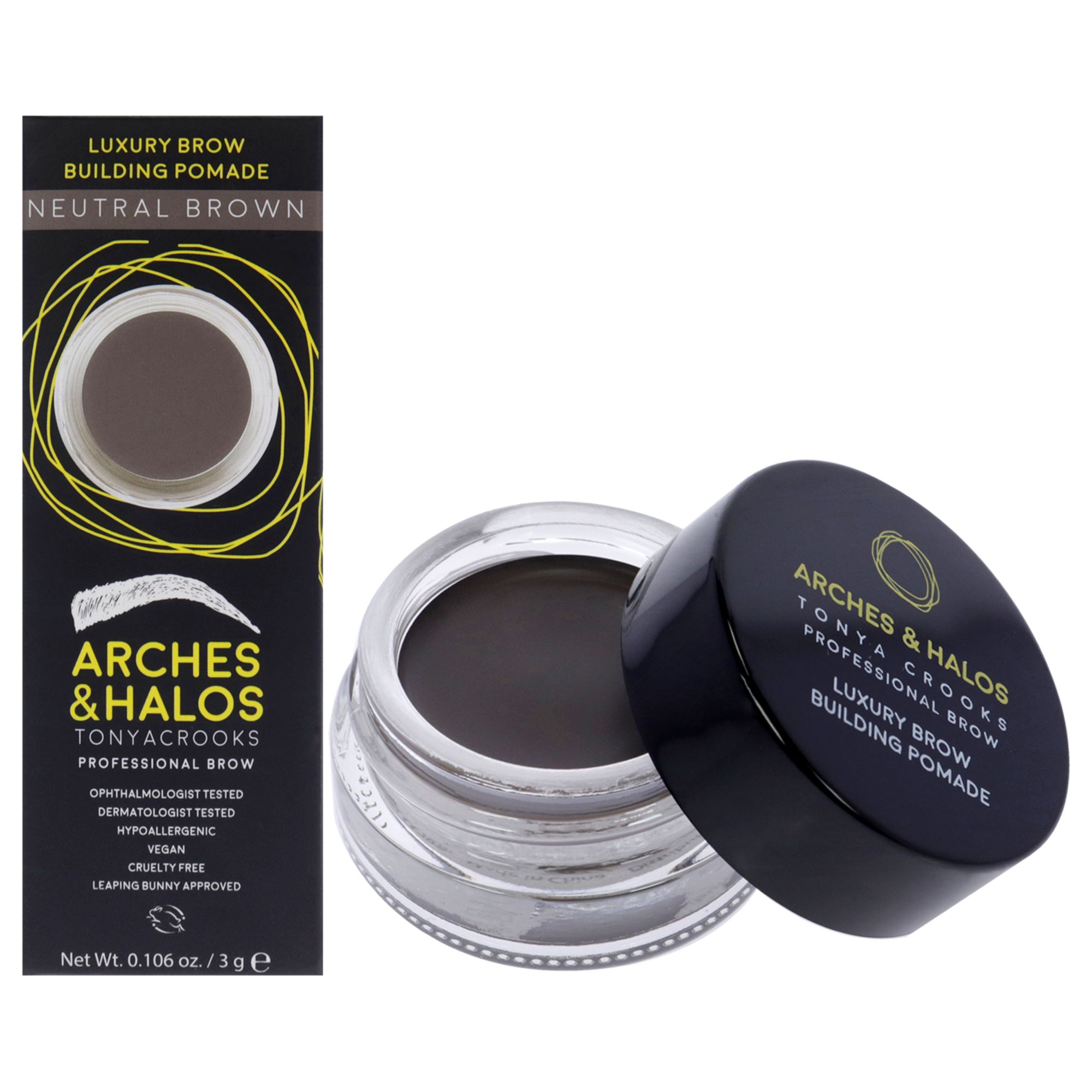 Luxury Brow Pomade Neutral Brown by Arches and Halos