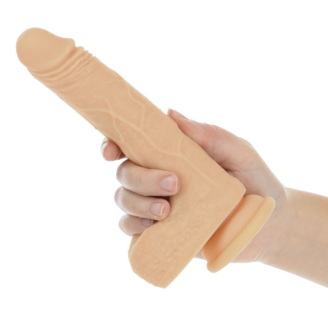 Naturvibrator '7,5' Rotating & Thrusting Vibrating“| Saugfuß, Strap-on kompatibel| Naked Addiction 1 St Vibrator