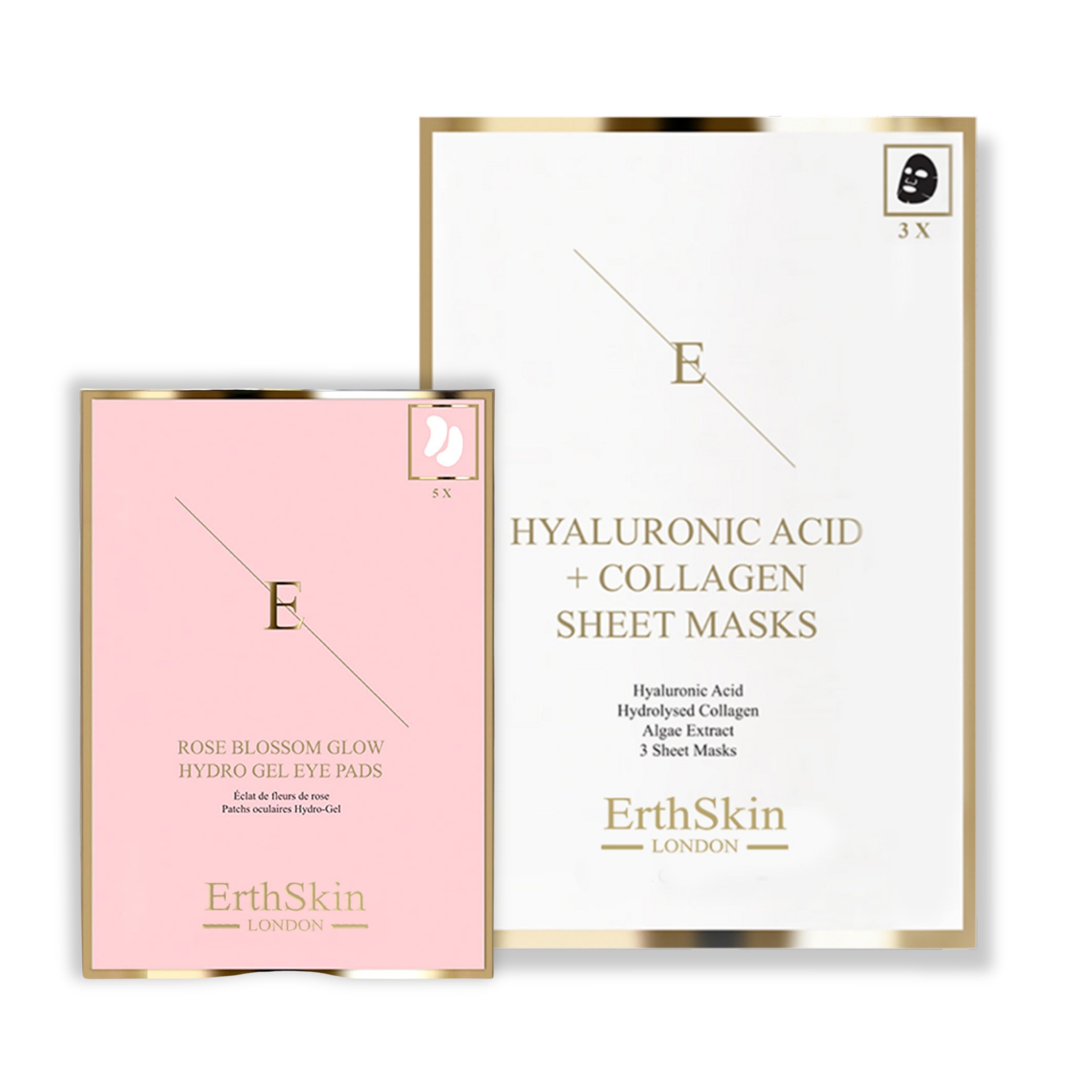 ErthSkin London Hyaluronsäure  und Kollagenmaske + Augenpads set