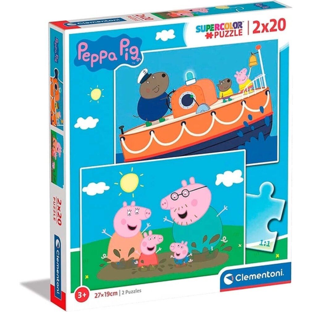 clementoni Pepin Schwein Puzzle 2x20 Teile