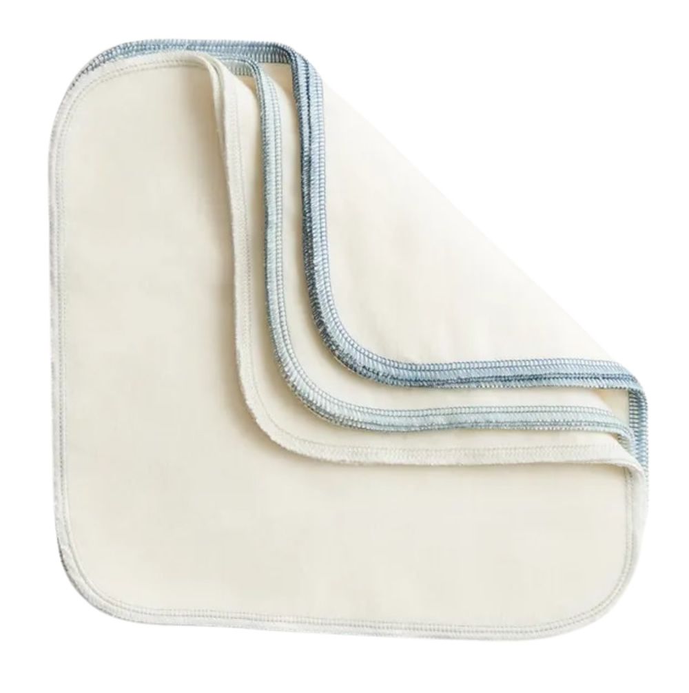 ImseVimse Waschlappen Bio-BW Set Blue