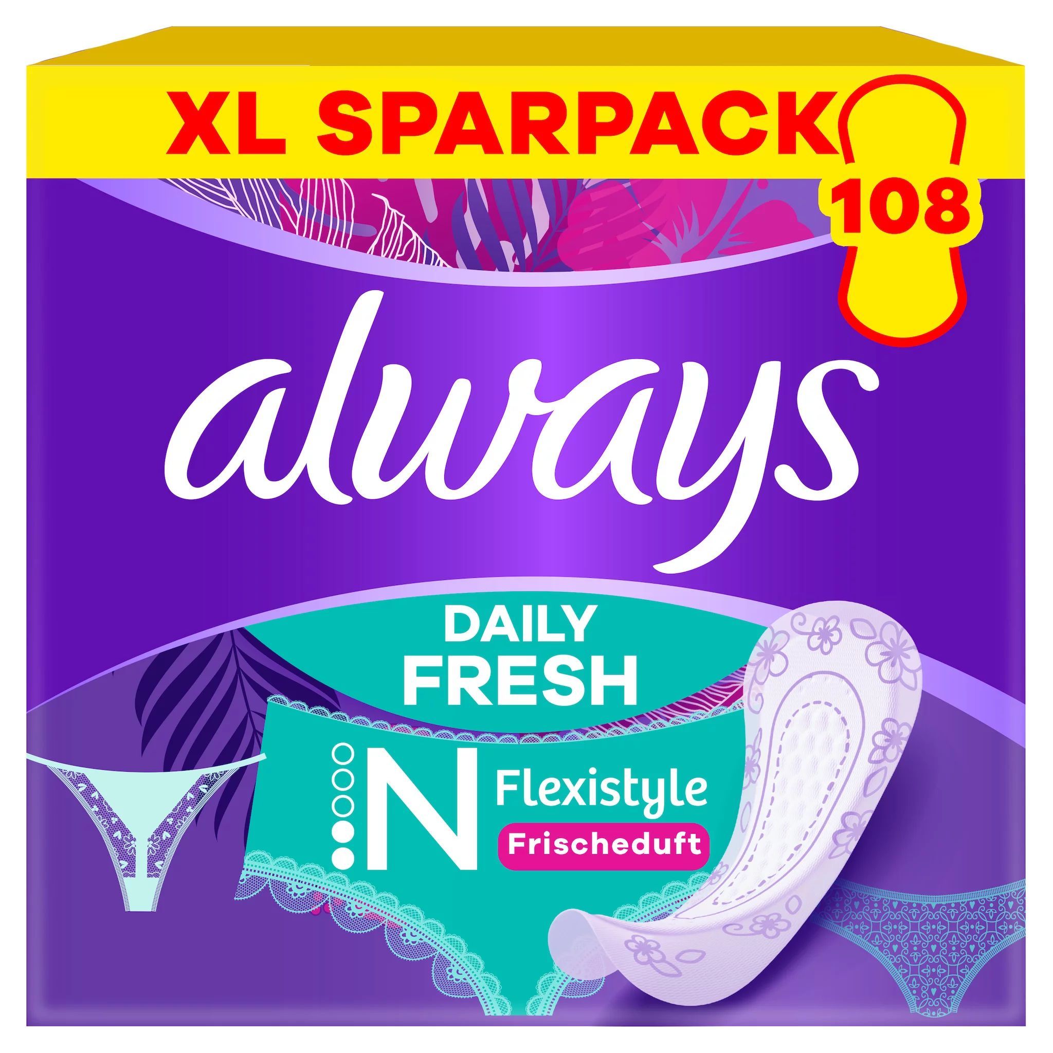 always Slipeinlage Daily Fresh Flexistyle Normal mit Frischeduft Duo BigPack