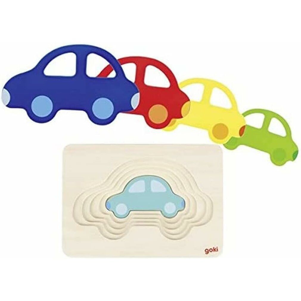 Goki, auto puzzle a 5 strati