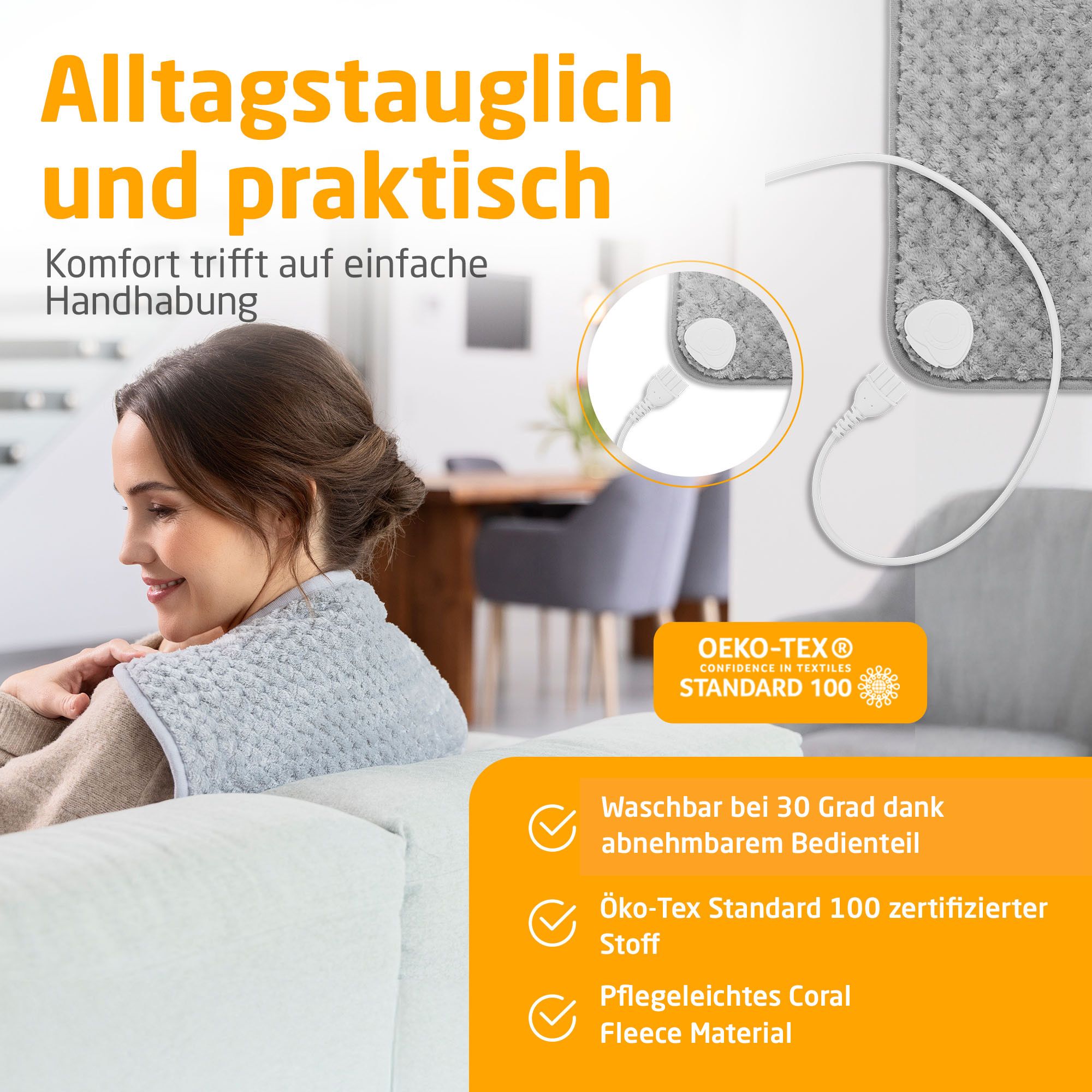 medisana HP 516 Heizkissen - light grey