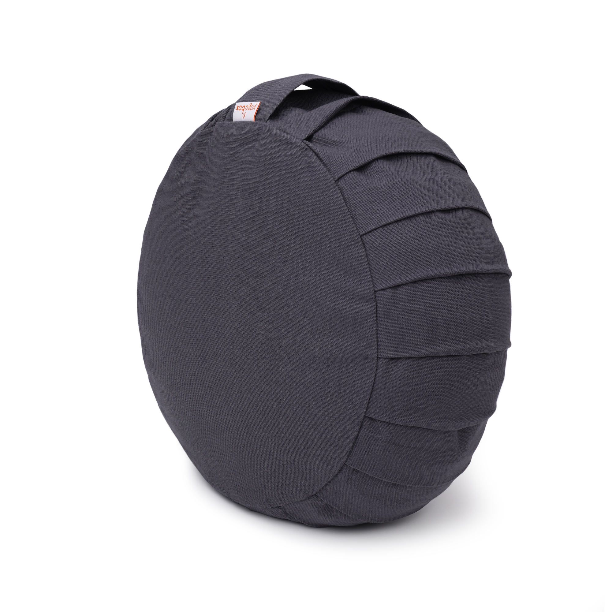 yogabox Meditationskissen / Yogakissen Zafu BASIC mit ZIP - grau - 31 x 31 x 15,0 cm