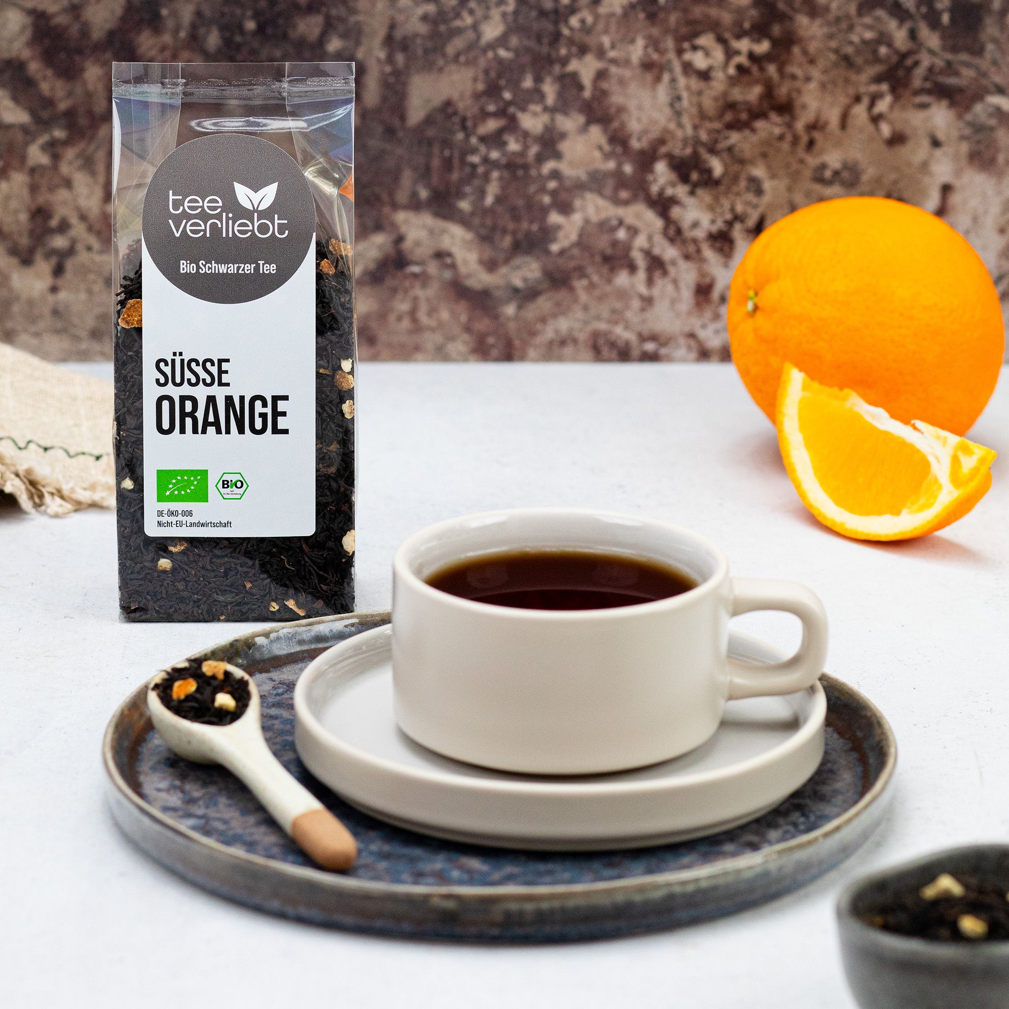 teeverliebt - Süße Orange loser Bio Schwarztee