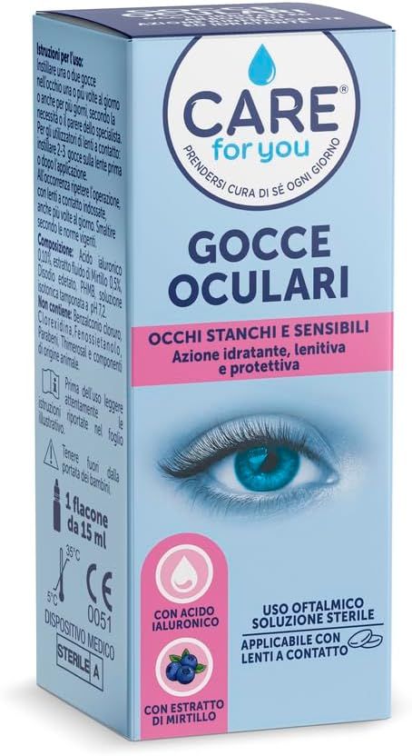 CARE for You Gocce oculari per occhi stanchi, idratanti 15ML