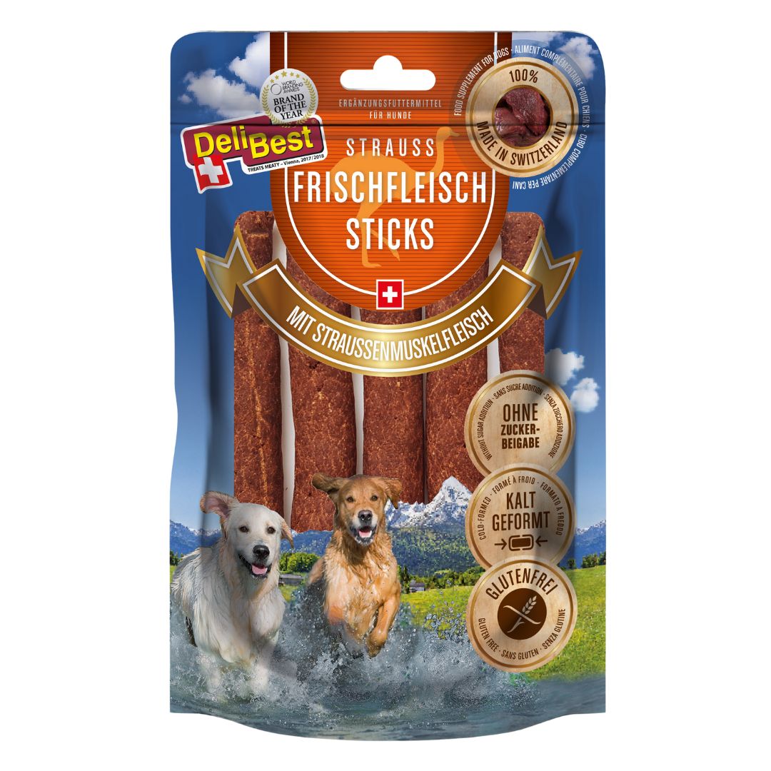 DeliBest Frischfleisch Sticks Strauß