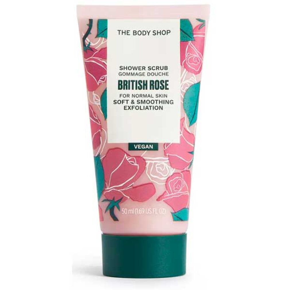 British Rose Smoothing Shower Scrub (Duschpeeling) - Inhalt: