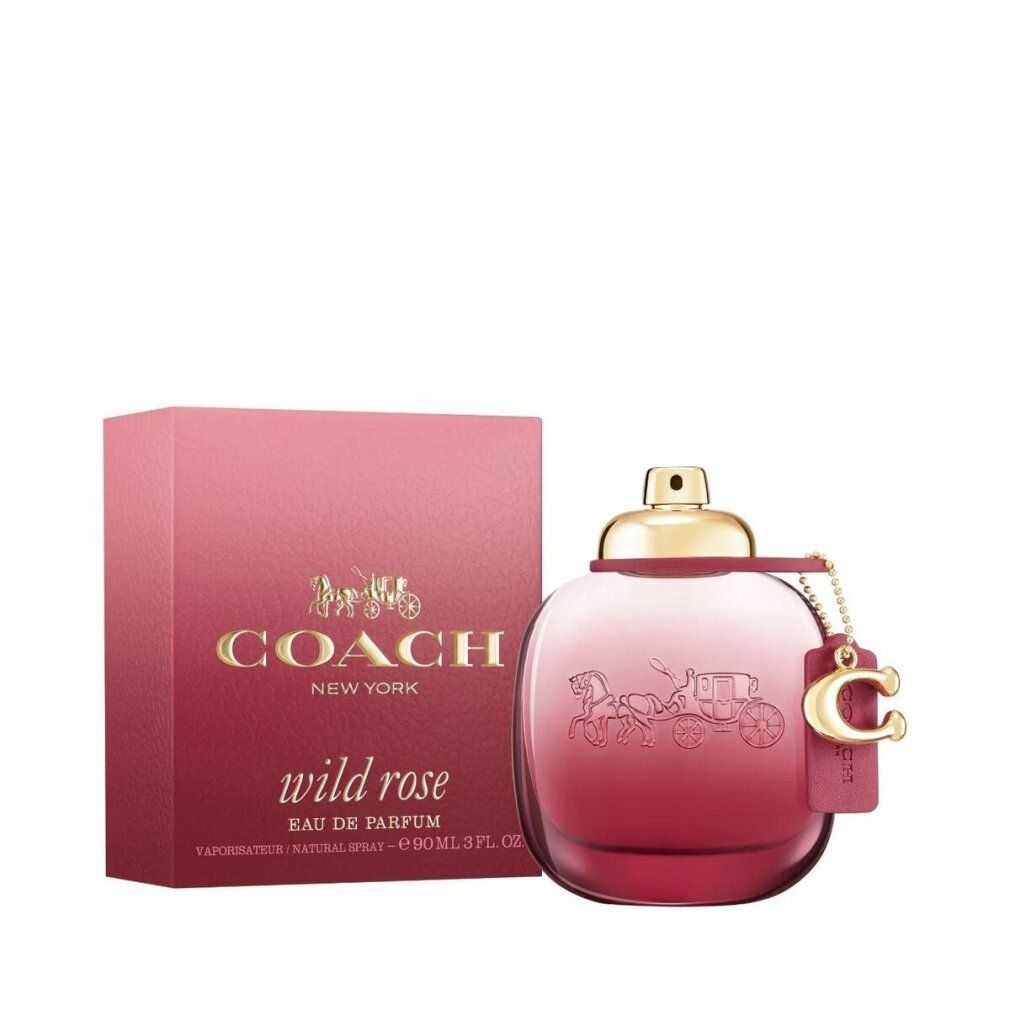 Flakon und Schachtel. Flakon mit rosafarbenem Farbverlauf, goldener Verschluss. Schachtel rosa mit Logo.