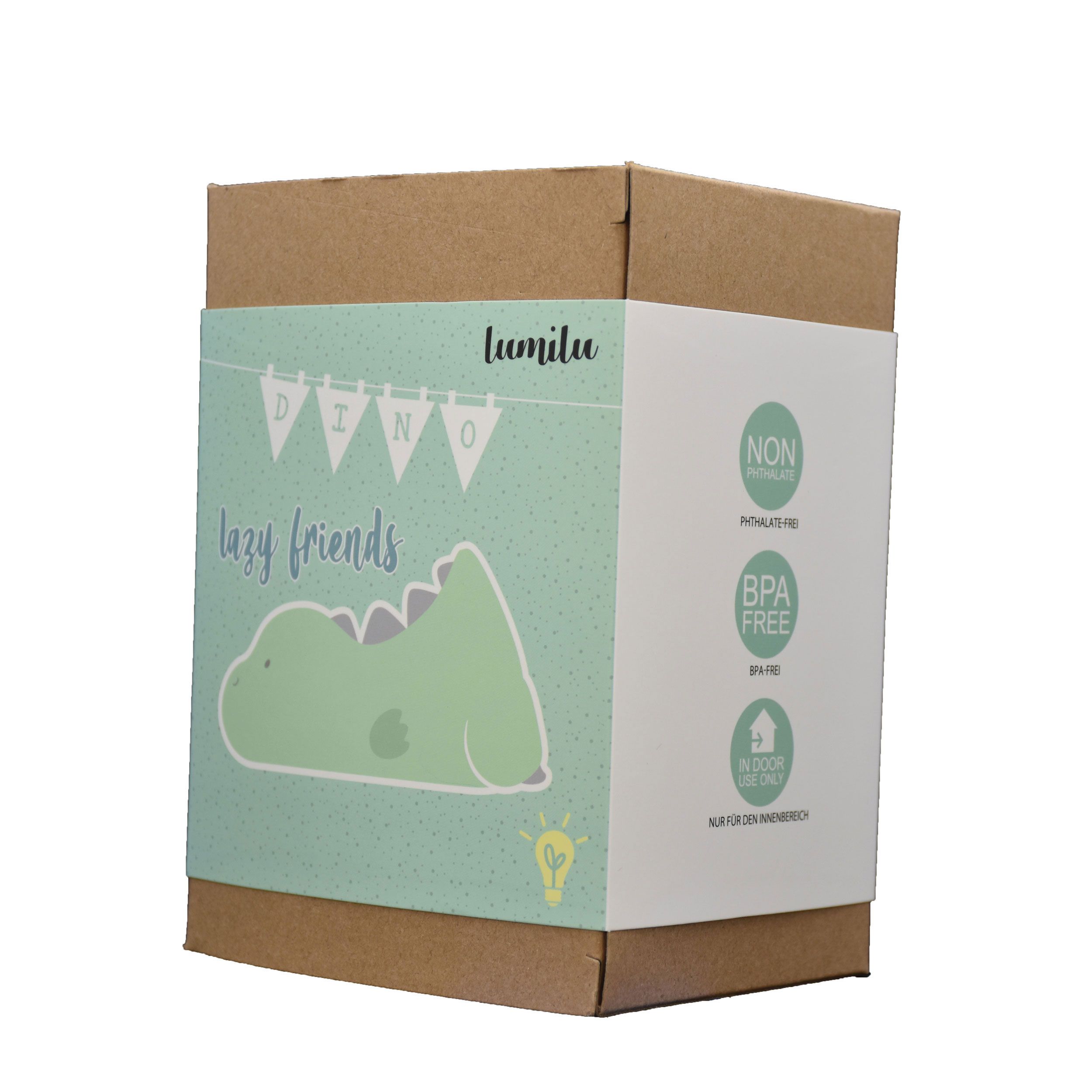 reer lumilu Lazy Friends Dino, Nachtlicht, LED, Timer