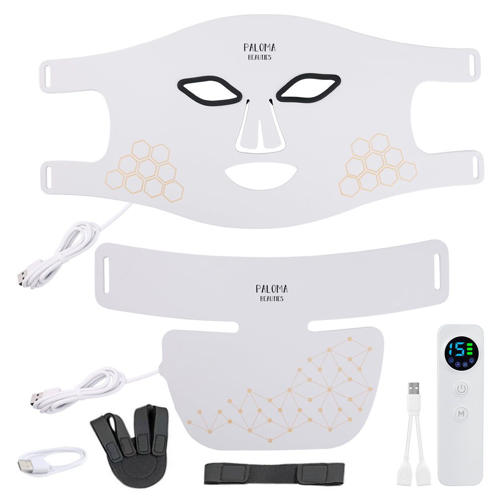 LED-Lichttherapiemaske für Gesicht und Hals-PALOMA BEAUTIES