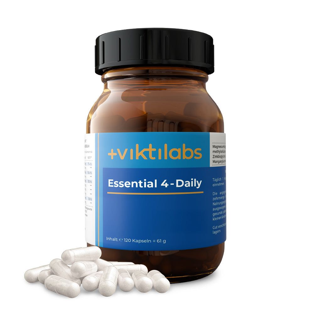Viktilabs Essential 4-Daily: Mit bioaktivem Vitamin B6 und Zink-Komplex