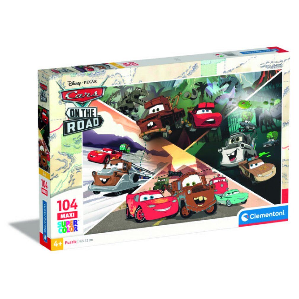 clementoni Puzzle Autos auf der Straße maxi 104 Teile