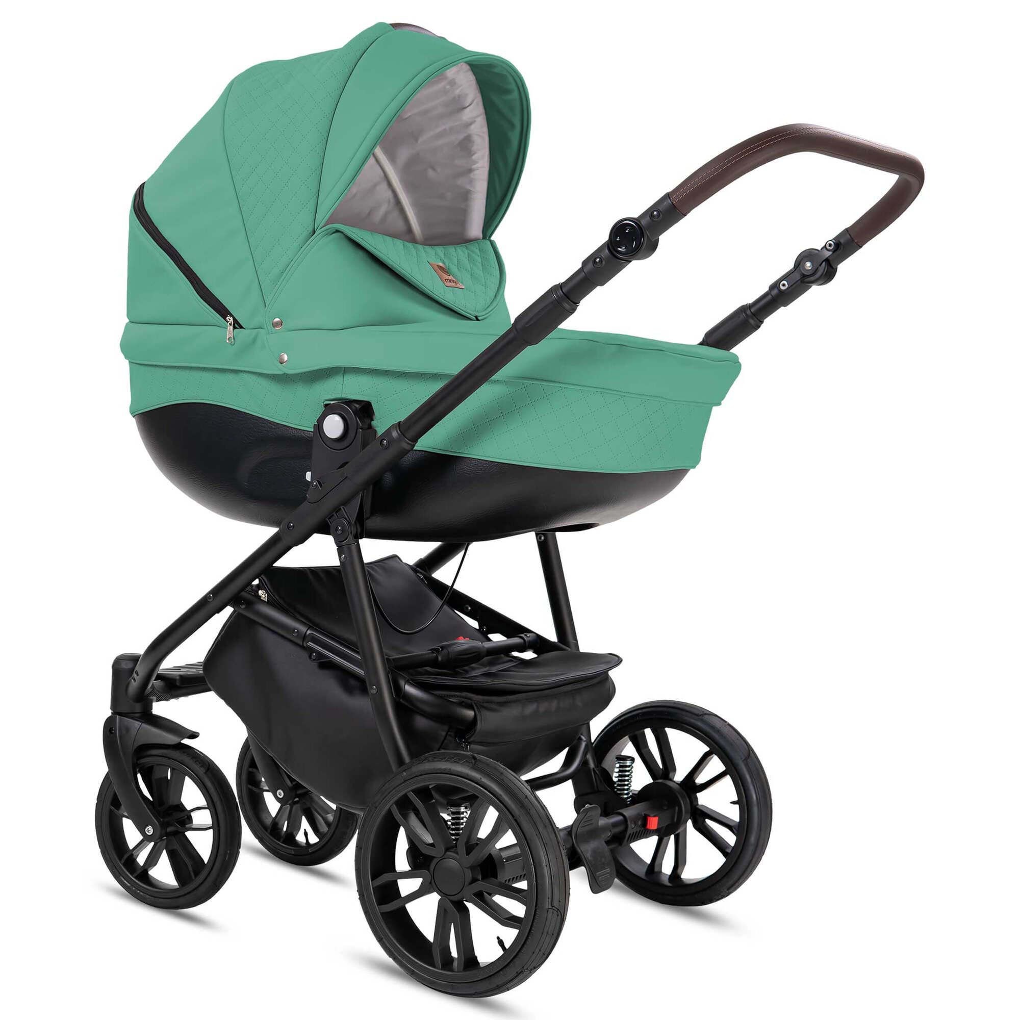 Bebebi Minigo Flow 2 in 1 Kombikinderwagen GEL Reifen, Turquoise