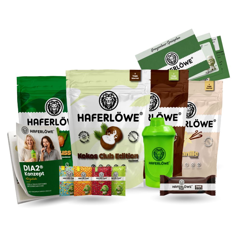 Haferlöwe DIA2®-Shake Starter-Set 2000 g Pulver