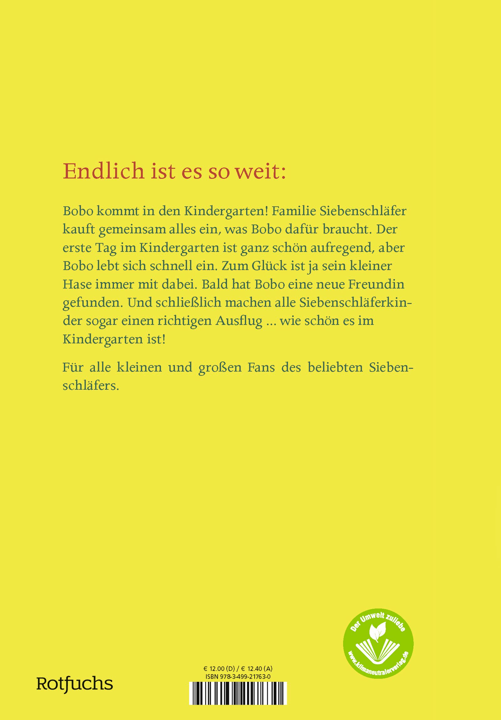Bobo Siebenschläfer: Viel Spaß im Kindergarten!