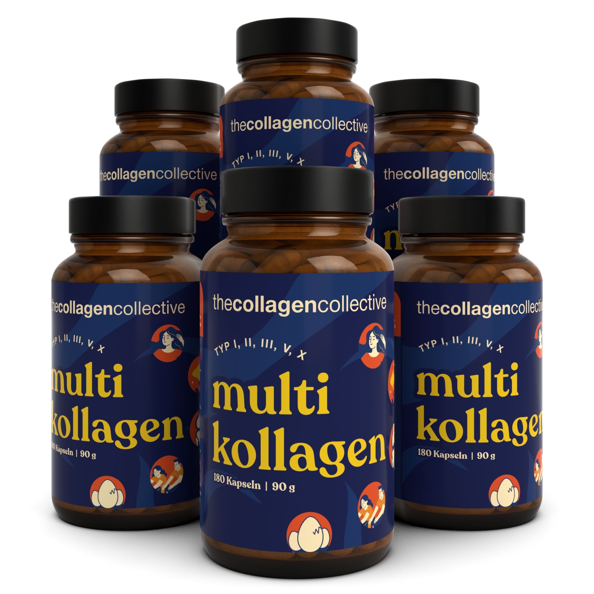 The Collagen Collective: Multi Kollagen Kapseln 6x180 St