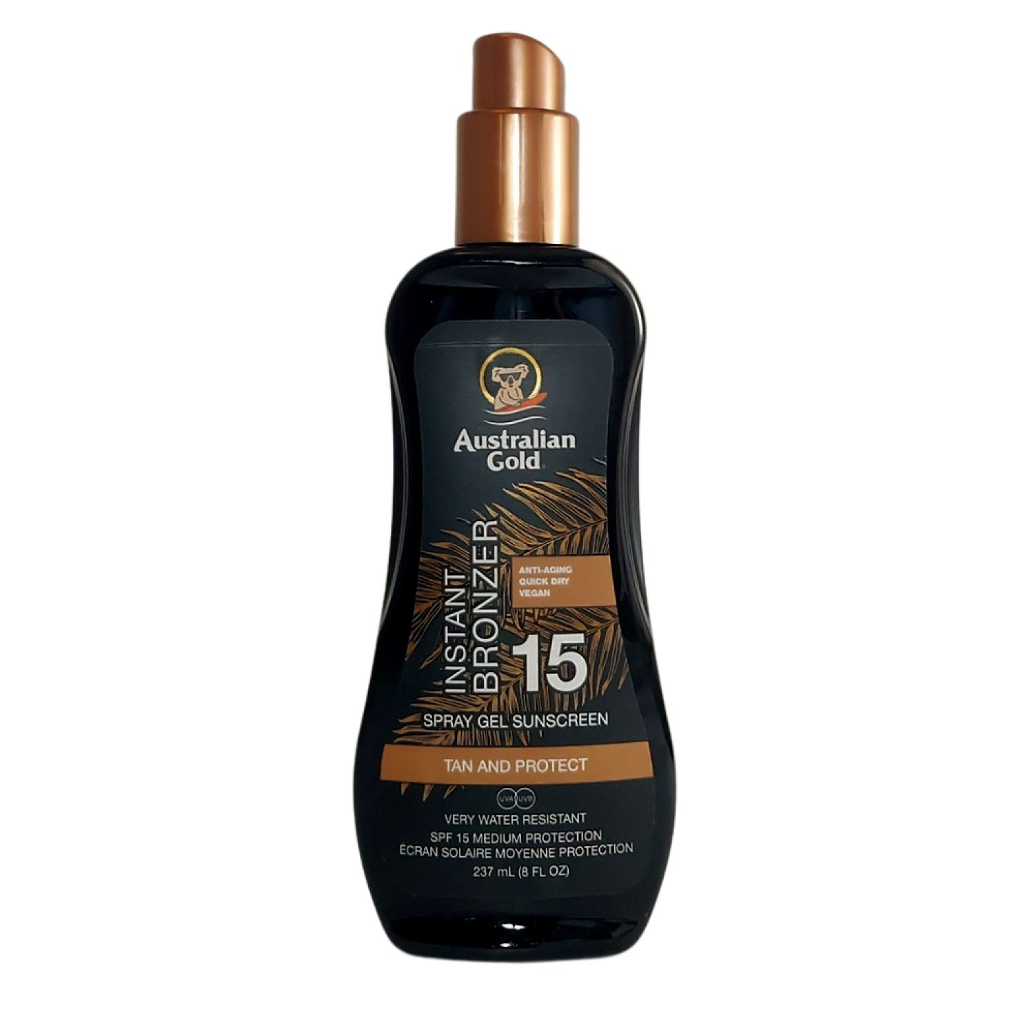 Australian Gold Sonnenschutz Spray Gel & Bronzer 237 ml Sonnenschutzcreme