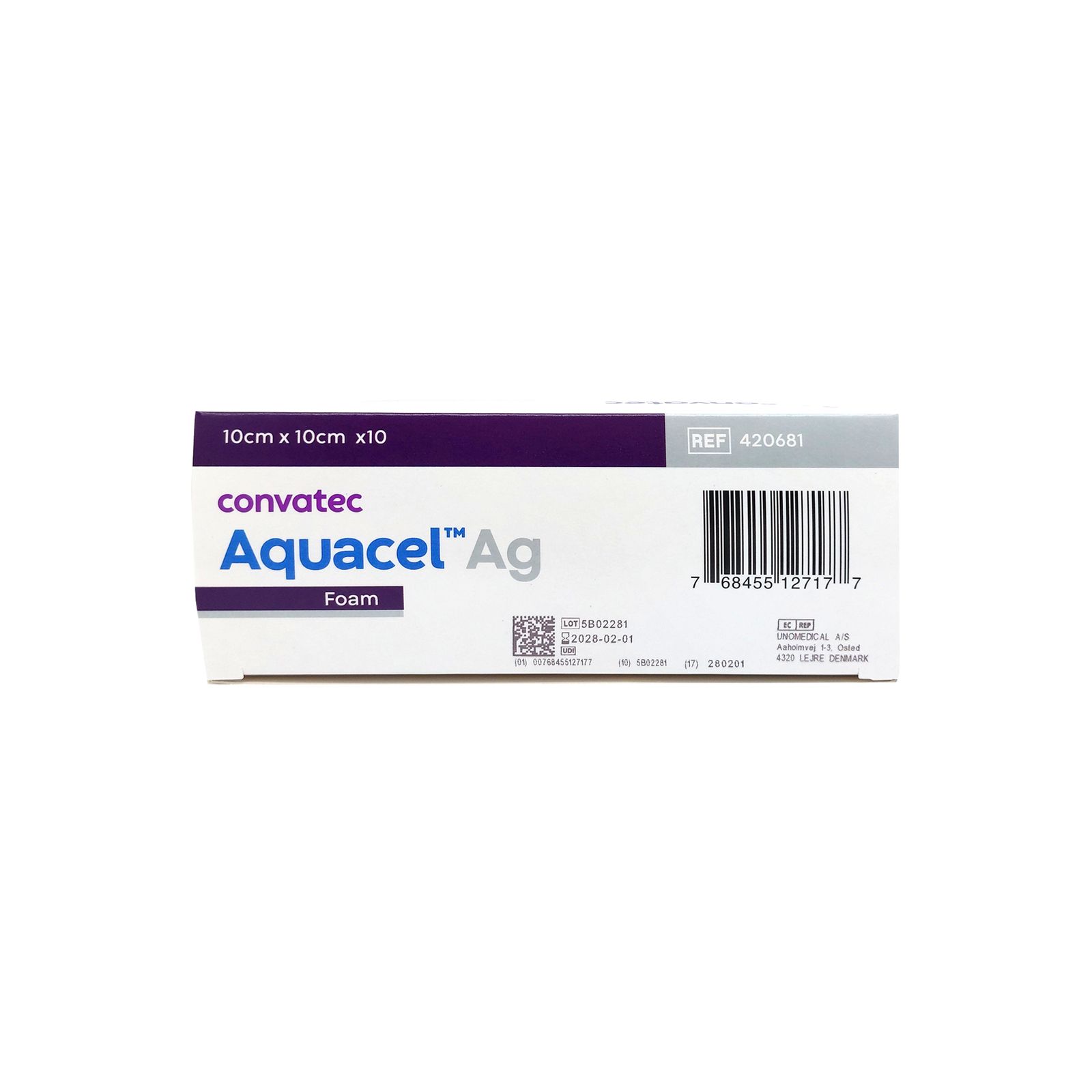 AQUACEL AG FOAM ADH 10X10
