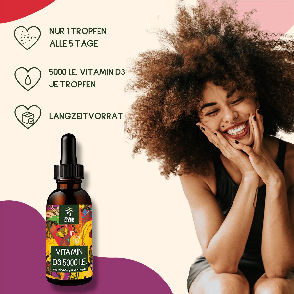 WURZELLIEBE® Vitamin D3 5000 i.E.