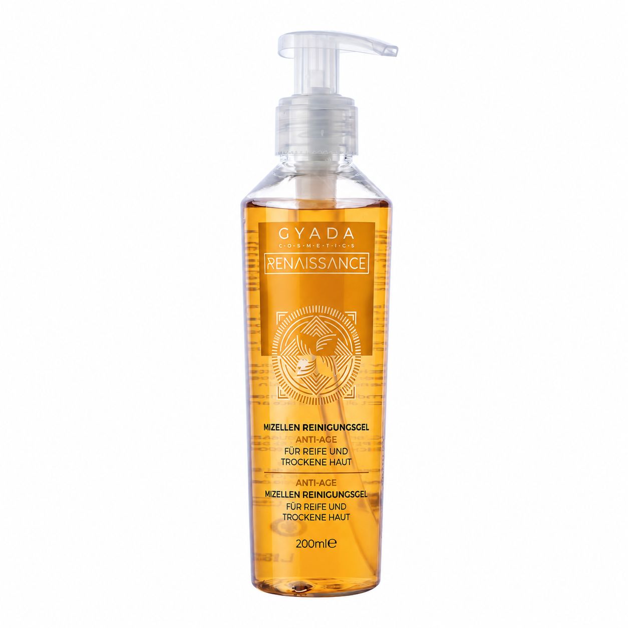 Gyada Cosmetics Renaissance Mizellen Reinigungsgel, 200ml Pumpspender.