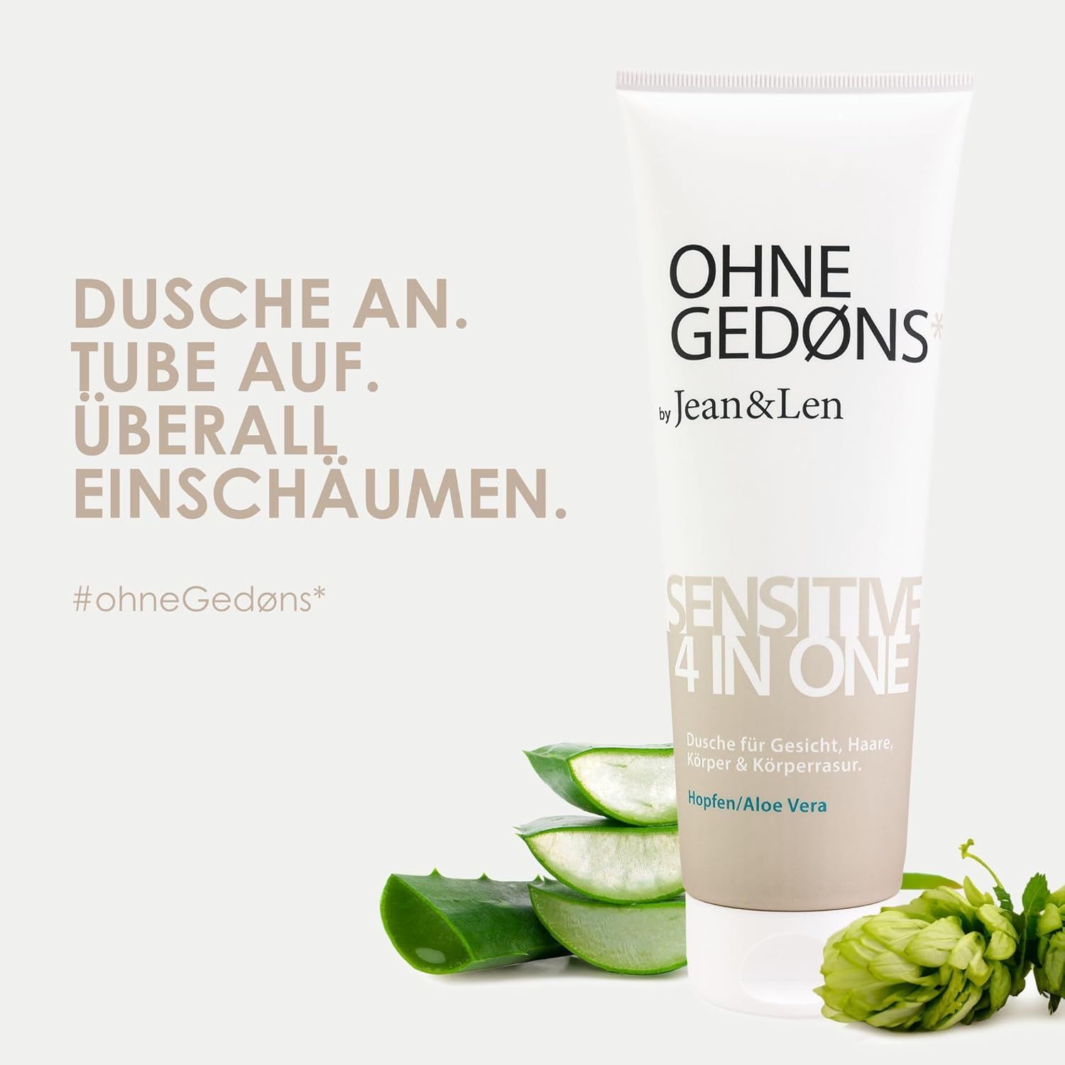 Jean & Len Sensitive 4in1 Duschgel Hopfen & Aloe Vera