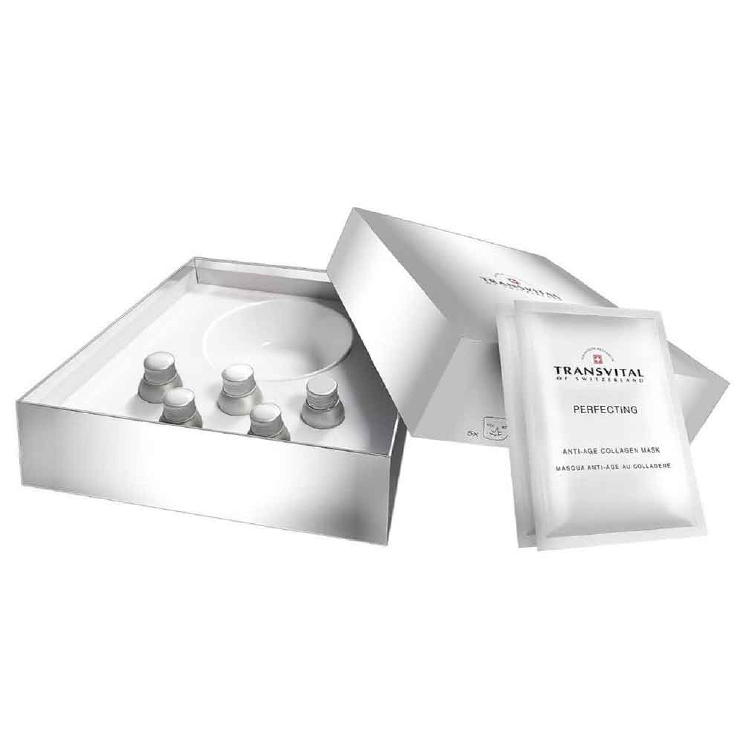 Transvital Perfecting Anti-Aging Collagen Mask -Single Masks & Cellular Emulsion
