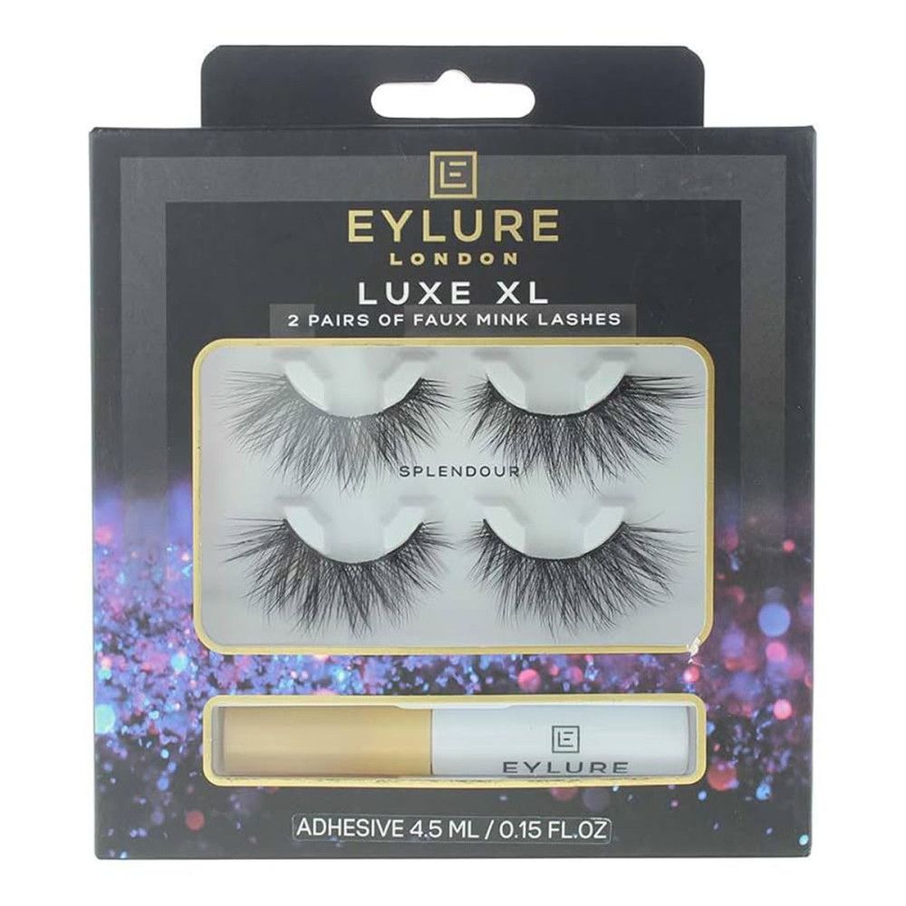Eylure London - Künstliche Wimpern mit Kleber Luxe XL 2 Paare Pc