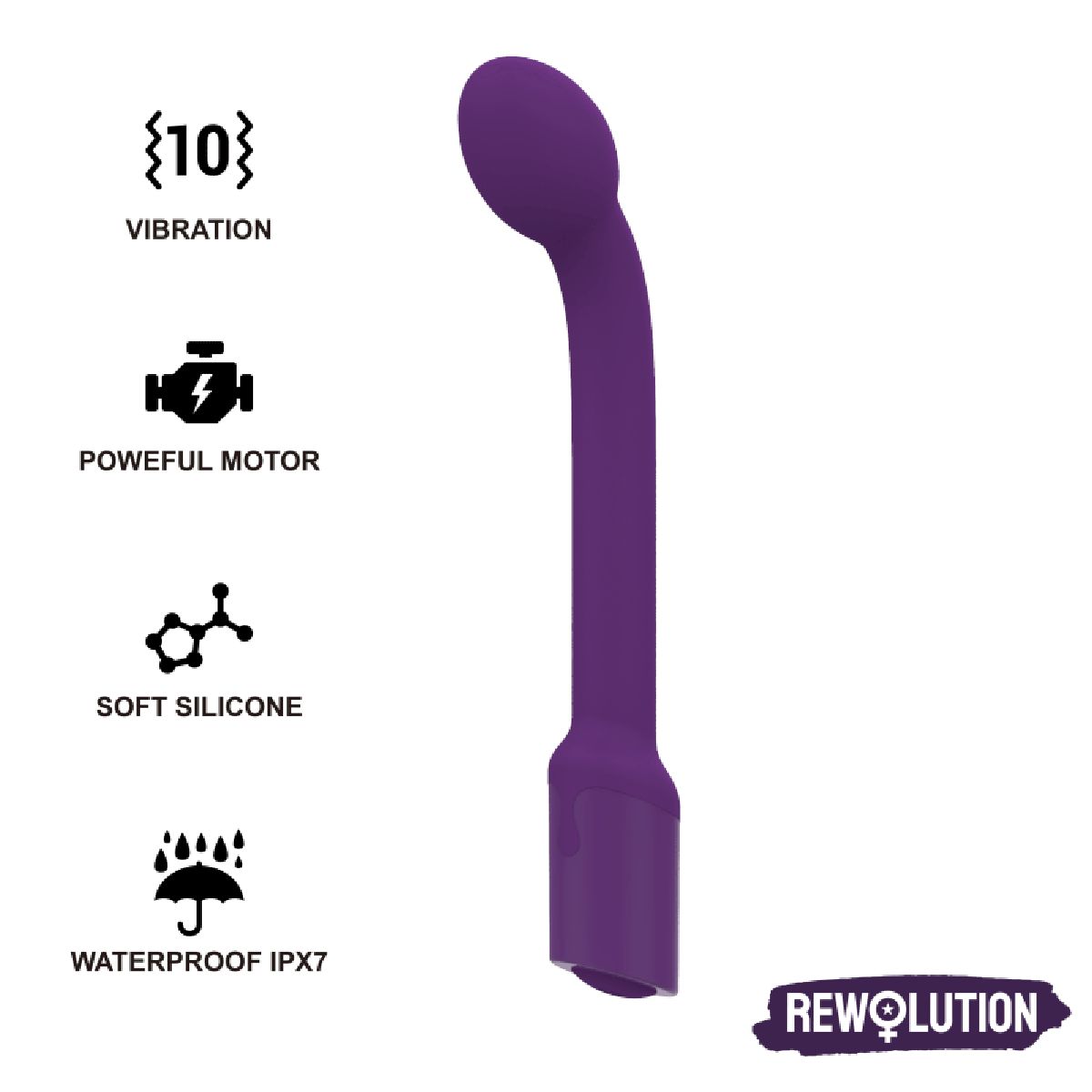 G-Punkt Vibrator 'Rewoflex' | 10 Vibrationsmodi wasserdicht Rewolution 1 St