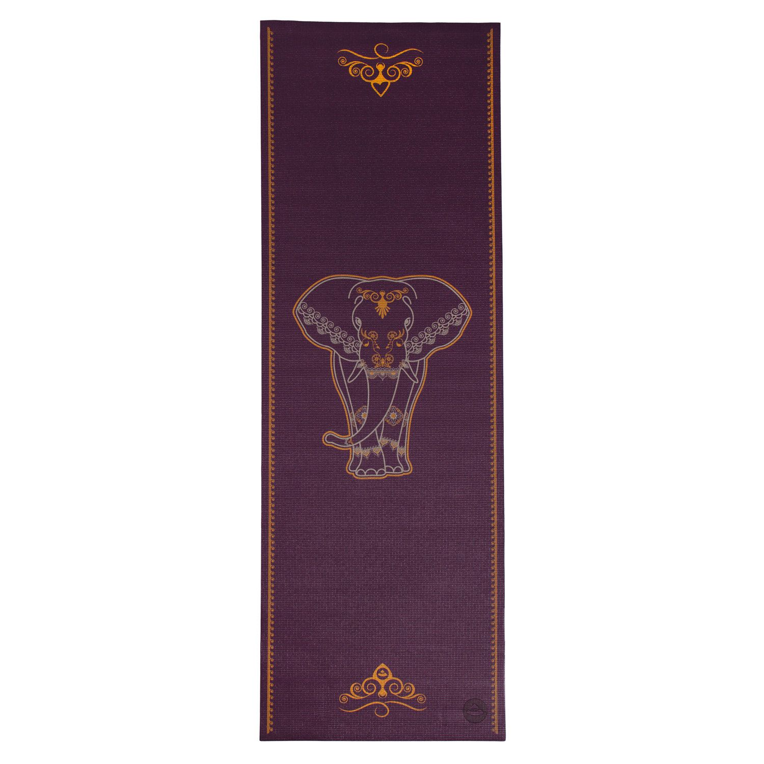 Yogamatte Leela Collection Aubergine, Big Elephant bi-color, PVC