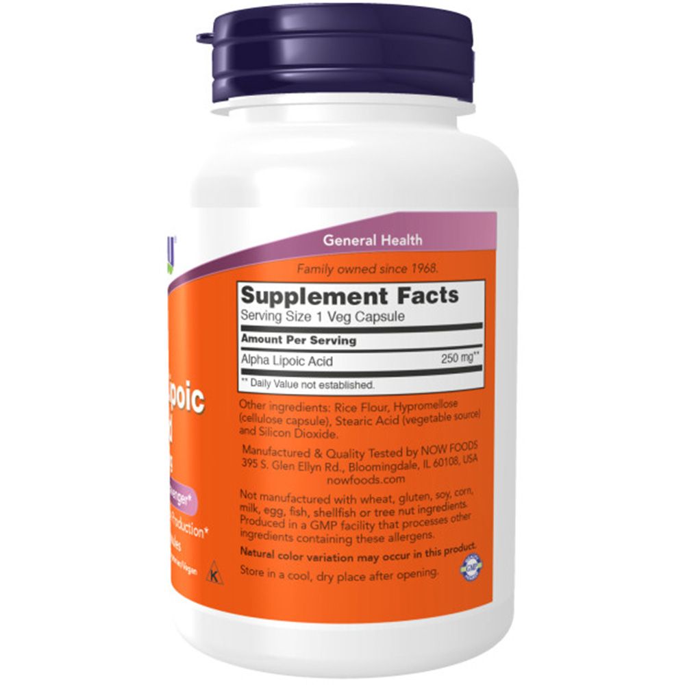 Now Foods, Alpha Lipoic Acid, 100mg