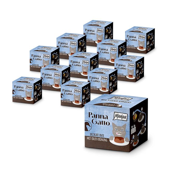 MjAMjAM - Panna Gatto delikate Ente mit edler Krönung 12x2x80 g Futter