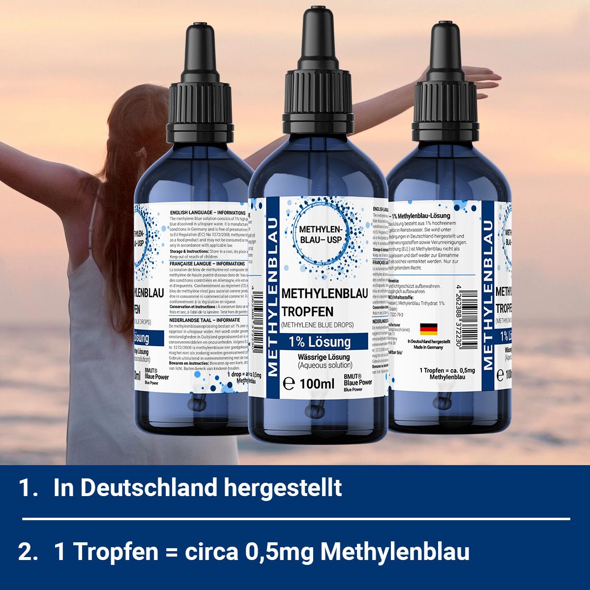 BMUT Methylenblau 1% Tropfen USP