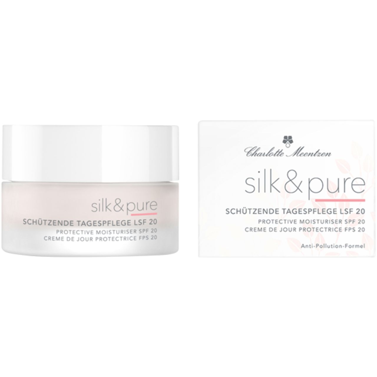 Charlotte Meentzen, Silk & Pure Schützende Tagespflege SPF 20 50 ml Tagescreme