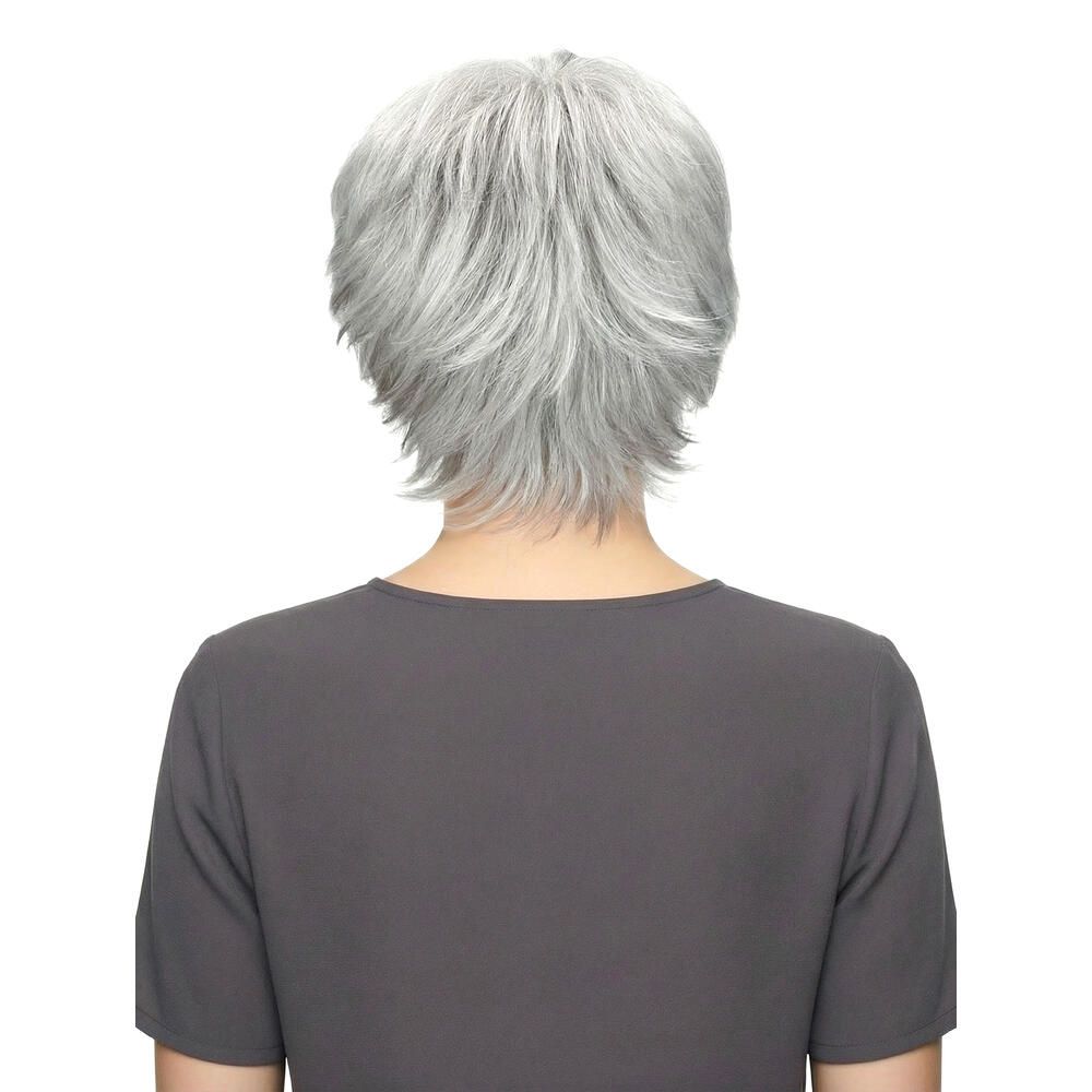 Perücke Mary von Lofty, graues Haar, kurze Frisur, Rückansicht.