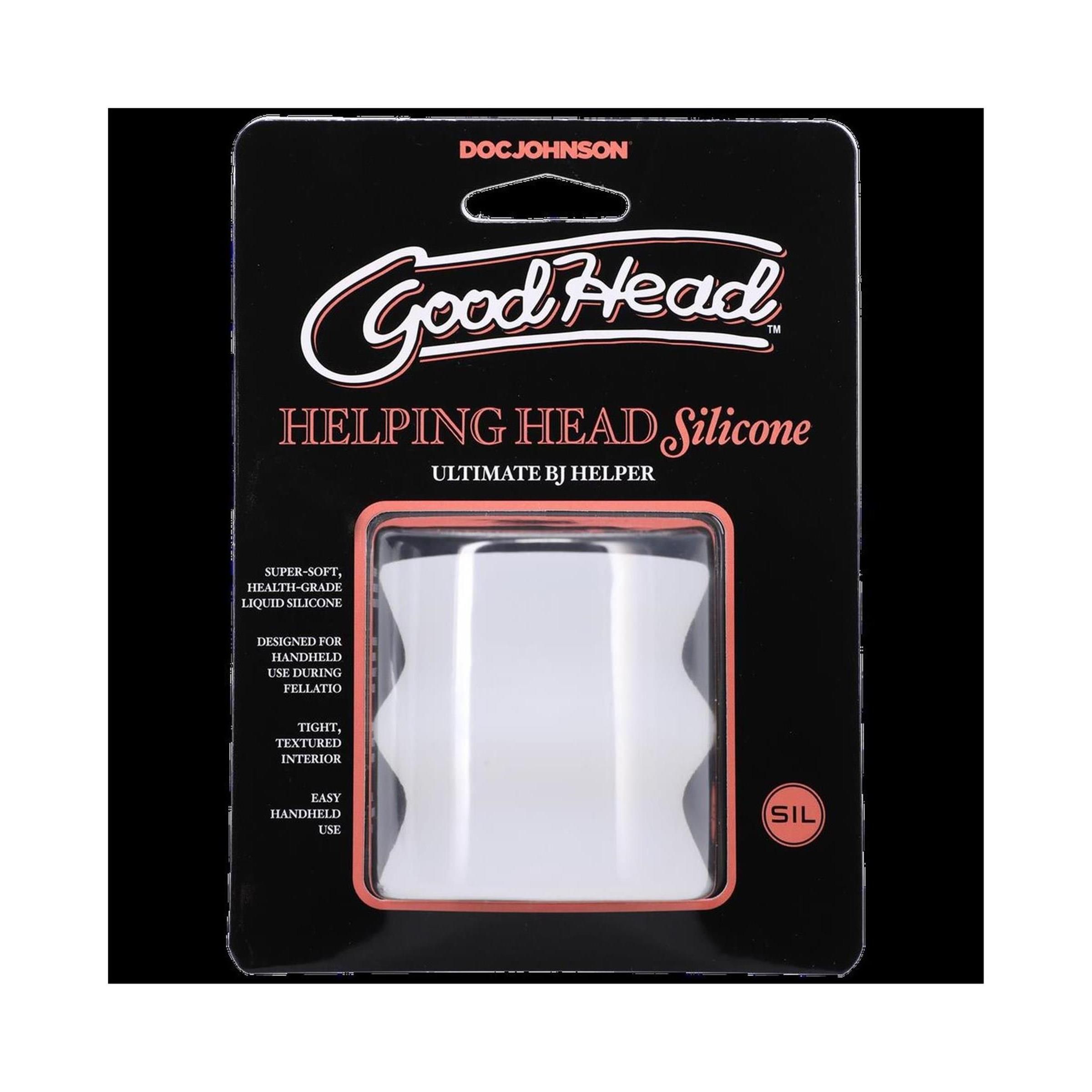 Doc Johnson - Helping Head Siliconeasturbator Sleeve - Frost