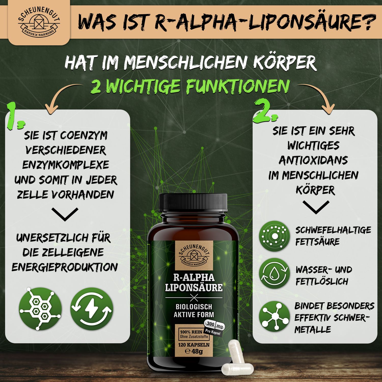 Scheunengut® R Alpha Liponsäure 120 St Kapseln