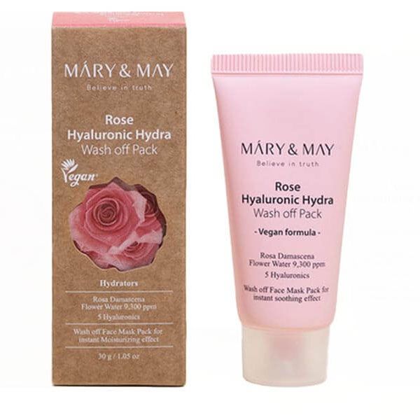 MARY & MAY Rose Hyaluronic Hydra Wash Off Pack