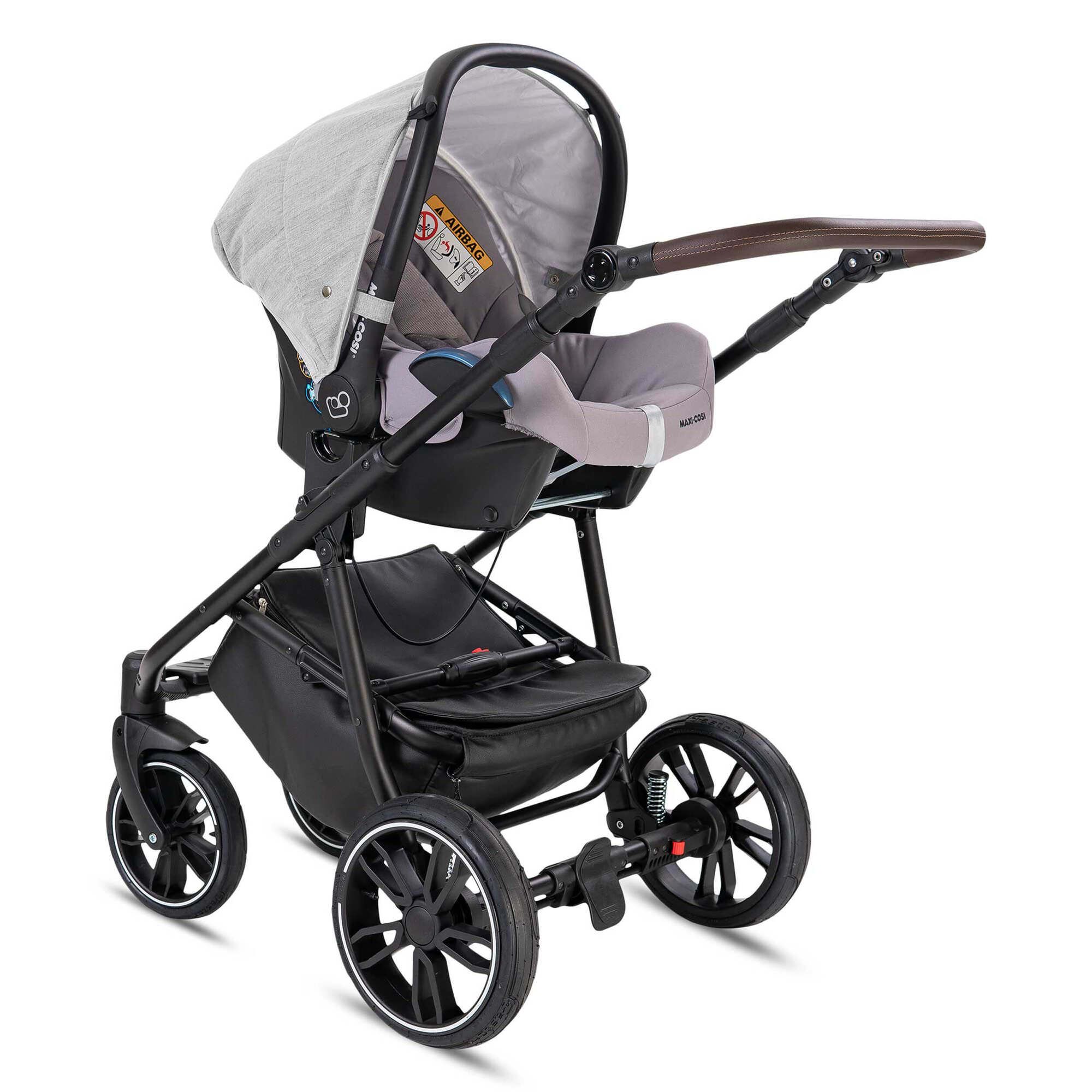 Minigo Beat 2 in 1 Kombikinderwagen Luftreifen, Grey